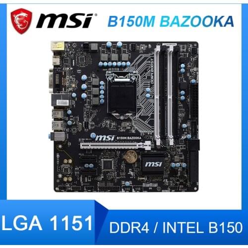 FOR MSI B150M BAZOOKA B150 LGA1151 DDR4 M-ATX Original Used motherboard