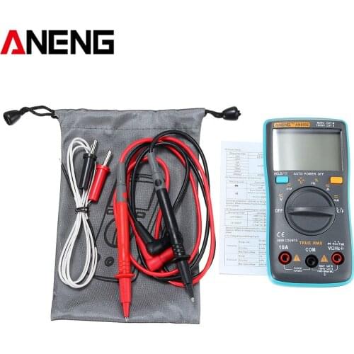 ANENG AN8002 Portable LCD Digital Multimeter True RMS 6000 Counts Backlight AC/DC Ammeter Voltmeter Ohm Meter