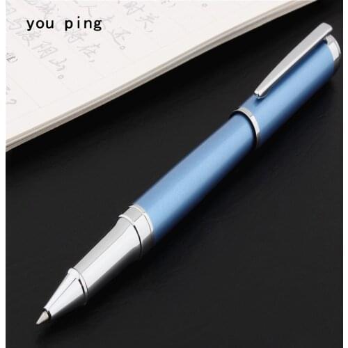 Luxury pen high quality 007 Blue Business office Medium Nib Rollerball Pen New School student office stationery Ballpoint Pens