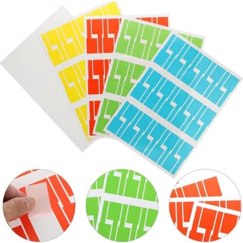 20 Sheets/600pcs Self-Adhesive Cable Labels Tear Resistant Cable Labels Stickers