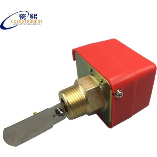 Brass Material Connection IP54 Protection grade 5pcs steel paddle and 1'' inch Diameter Flow meter Switch