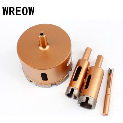WREOW Power Tools 10/60mm Diamond Coated Core Metal Hole Saw Drill Bits For Tiles Marble Glass Granite Drilling Cutter Instrume