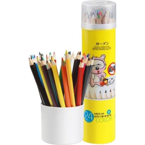 12/18/24/36/48 Colored Pencil Painting Set lapis de cor Non-toxic Lead-free Oily Color Pencil Writing Pen Office