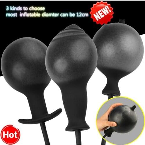 Anal Plug Silicone Inflatable Anal Plug Butt Plug Expandable Sex Toy For Couple Adult Sex Toys Adult SexToy for Games sex toy
