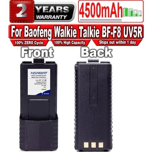 HSABAT 4500mAh BL-5 UV-5R Battery for Baofeng Walkie Talkie BF-F8 UV5R UV-5RE UV-5RA 5RB 5RL F8+ F8HP
