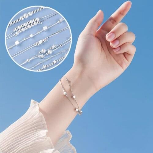 Korean Version of The Bracelet for Men and Women Couples Aurora ColorfulNiche Design CreativeGift for Girlfriends Japanese