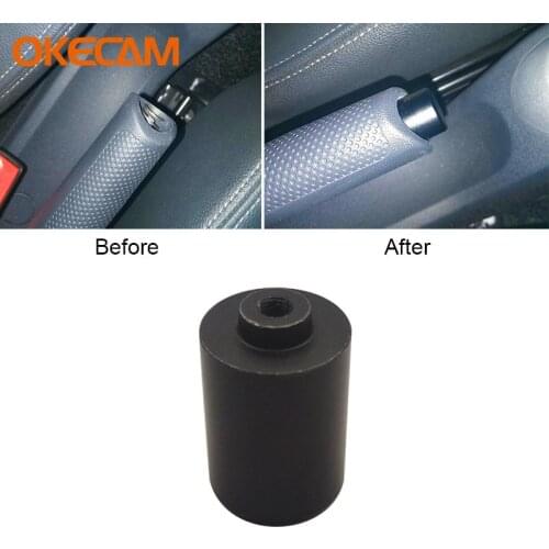 1pcs Car Handbrake Lever Parking Button Cover Chrome Decoration Shell Car Styling For Mercedes Smart 451 Fortwo 2009-2014