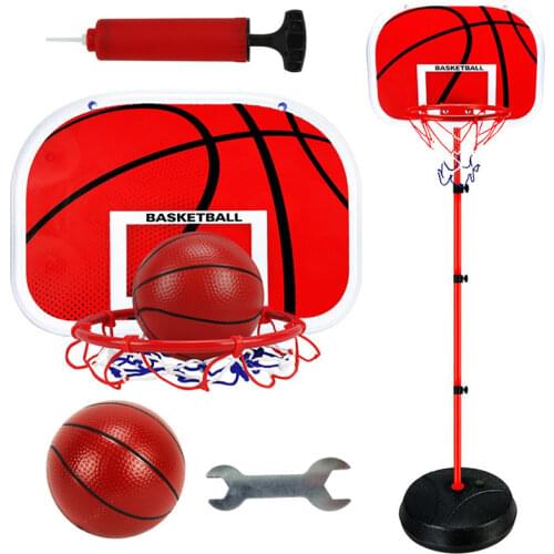 Adjustable Kids Toy Basketball Ball Hoop Outdoor Indoor Training Basketball Table Activity Game Portable Basketball Backboard