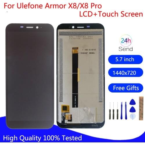 Original For Ulefone Armor X8 LCD Display Touch Screen Assembly For Ulefone Armor X8 Pro Screen LCD Display Repair Parts