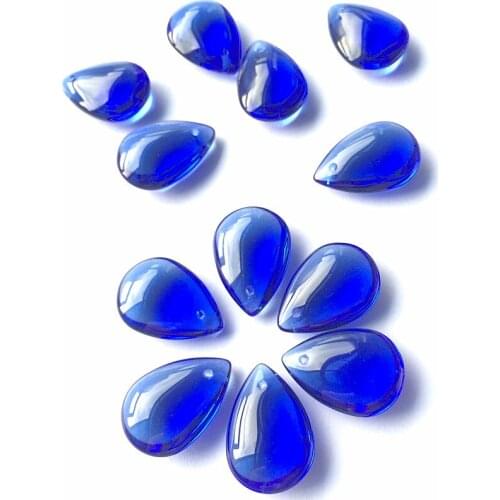 30pcs 16*22mm Curtains Partitions Entrance Loose Bead Chandelier Sparkle Crystal Smooth Prisms Hanging Drop Pendants+free rings