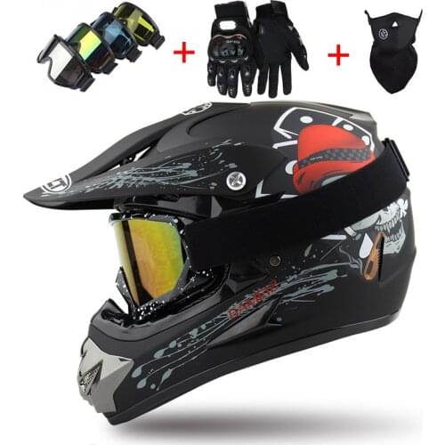 Professional Racing Motocross Hors Route Casque Moto Capacete Casco Off-Road Cartoon Children Motorcycle Helmet DOT
