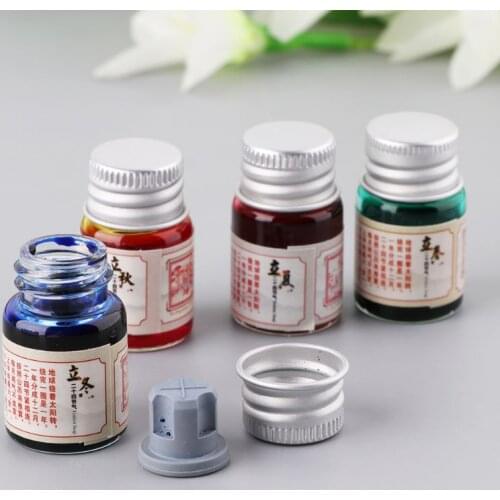 5ml Gold Powder Colored Ink Fountain Dip Pen Calligraphy Writing Painting Graffiti Stationery Office Supplies