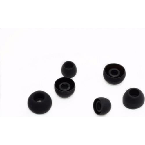 3 Pairs Black Silicone Replacement Eartips Earbuds Ear Tips Buds Cover Repair Parts for Samsung S8 S8+ S8 Plus In-ear Earphones