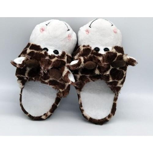 Special giraffe fur slippers timber land shoes men women winter slippers Custom slippers Home House Slippers Children indoor