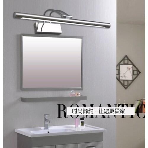 LED front mirror lamp 8-10W stainless steel Vanity Lights for bathroom toilet living room wall lighting fixture sconce lamp