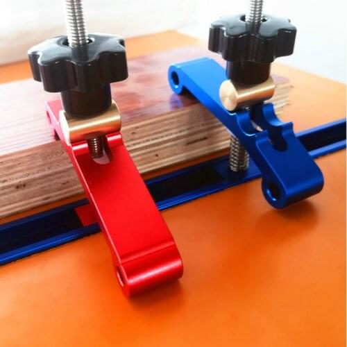 Aluminum Alloy T-track Clamping Blocks Woodworking Jig Universal T Slot Clamping Blocks Platen Woodworking Tool for Router Table