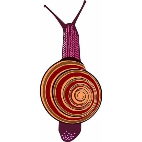 Cartoon Snail Car Stickers Vinyl Material Decal Refrigerator Waterproof Custom Printing Decoration Cover Scratches Waterproof