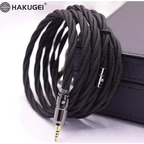 Sterling silver plated 7Nocc copper shaft shielded double-layer super multi-core high-end headset upgrade line
