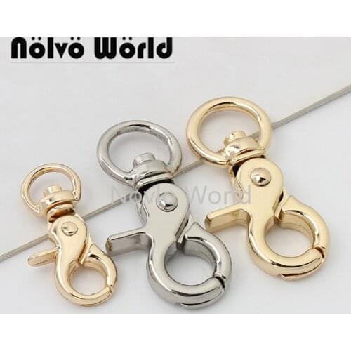 10-50 pieces 2 size 32*8mm 3/8'' 46*12mm 1/2'' alloy small snap hook for chain bag metal clasp purses and handbags accessories