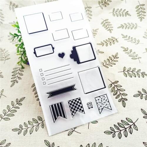 11*20CM Hot sale Bunting Transparent Clear Stamps / Silicone Seals Roller Stamp for DIY scrapbooking photo album/Card Making