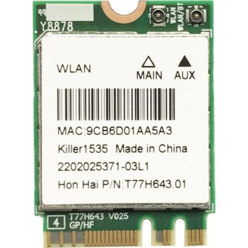 1535 QCNFA364A 802.11ac NGFF WIFI Card For MSI GT72 / GT80 / GS60 / GE62 / GE72 / PE60 / PE70 13 R2 17
