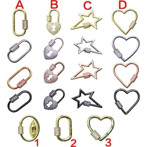 5pcs Hot ! Lock pendants for jewelry making multi kinds Lock bolt jewelry accessories for women 50972