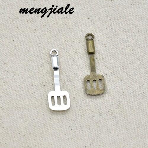 8PCS Wholesale Vintage Metal Baking Utensil Cooking Theme BBQ Spatula Charms For Jewelry Findings Supplies