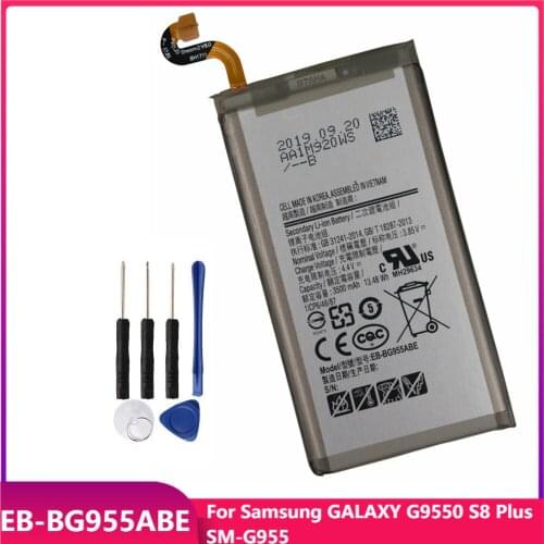 Original Phone Battery EB-BG955ABE For Samsung GALAXY S8+ G9550 S8 Plus S8Plus SM-G955 Replacement Rechargable Batteries 3500mAh