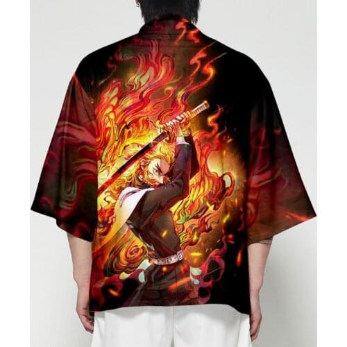 Anime Demon Slayer Kimetsu No Yaiba Tanjiro Kamado Nezuko Cosplay Costume Men Kimono Jackets Halloween Costumes For Women CS107