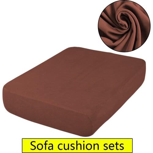 1/2/3/4 Seaters Sofa Cushion Cover Ice Silk Lounger Sofa Chair Case Furniture Protector Elastic Sofa Seat Cover Slipcovers
