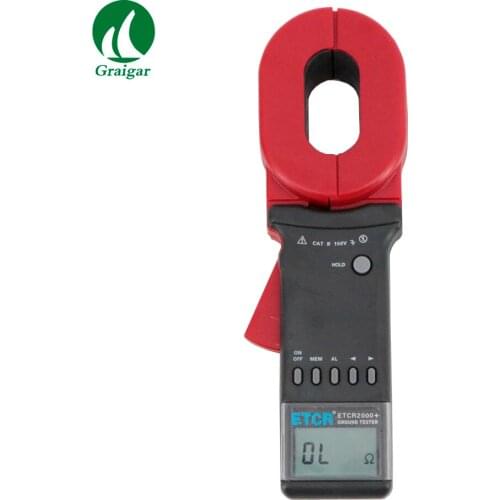 ETCR2000+ Digital Clamp-on Earth Ground Resistance Meter Wide Range 0.01-1200ohm