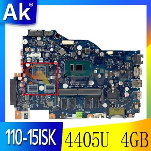 For Lenovo 110-15ISK Notebook Motherboard BIWP4 / P5 LA-D562P CPU Pentium 4405U 4GB RAM 100% test work free shipping