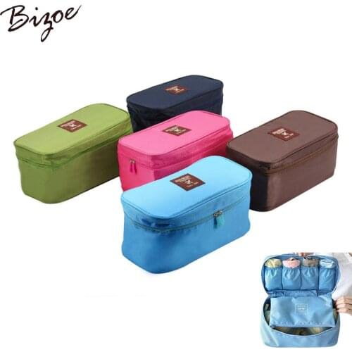 Travel Organizer Bag Cosmetic Container Dividers Drawer Storage Box Underwear Portable Bra Bag Luggage