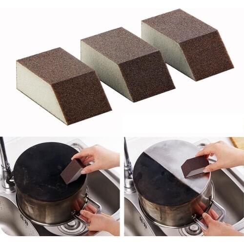 Flexible Descaling Magic Silicon Carbide Sponge Rust Dirt Stains Clean Brush Bowl Washing Pot Removing Kitchen Cleaning Tool