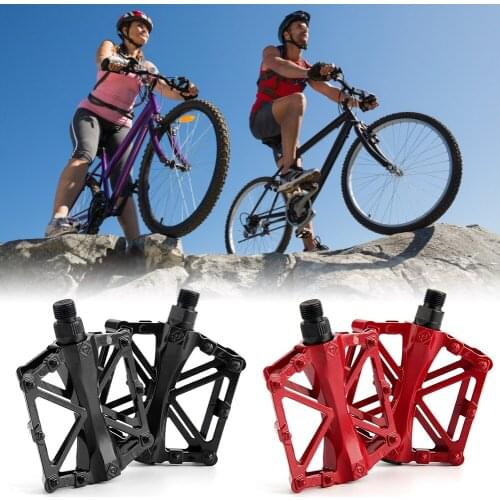 Mountain Bike Bicycle Pedal Non-Slip Lightweight Aluminum Alloy Anti-slip Bicycle Cycling Platform Cycle Pedals For BMX 9/16