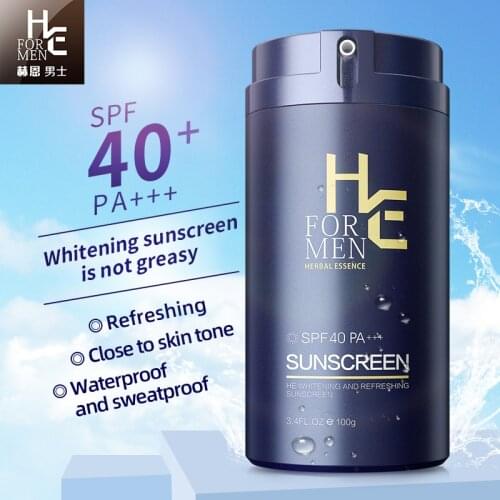 Hearn Mens Sunscreen Anti-UV, Water-proof and Sweat-proof Outdoor 100g