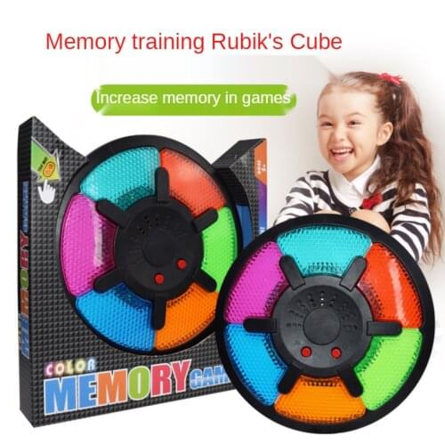 Memory game console childrens puzzle toys six key electronic drum challenge Concentration Game Desktop toys with lighting music