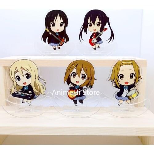 Anime K-ON! Figure Cosplay Toy Hirasawa Yui Akiyama Mio Tainaka Ritsu Nakano Azusa Tsumugi Acrylic Figures Stand Model Doll