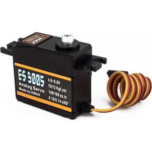Gift EMAX Official ES3005 42g Metal Analog Servo for RC Airplane Waterproof