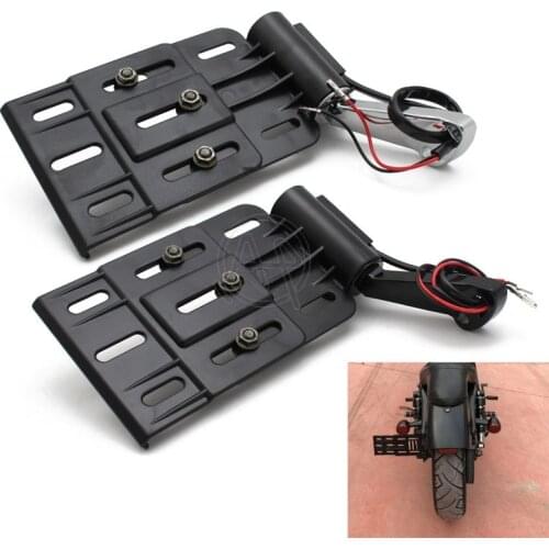 Motorcycle Telescopic ABS LED Light Side Mount License Plate For Harley Forty Eight Sportster XL1200 Custom XL 883L 883N