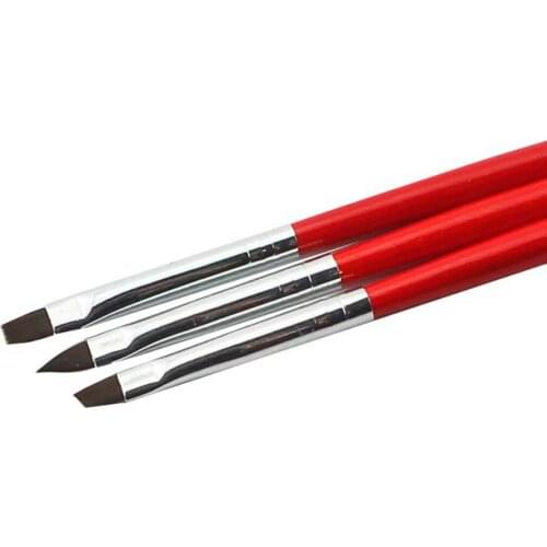 Nail Art Brush Three Style Head Nail Art Design Set Dotting Painting Drawing Polish Brush Pen Tools Nail Brushes for UV Nail Gel