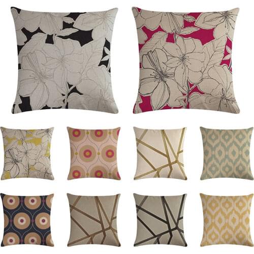 Cushions Covers Nordic Decoration Home Woven Flower Tree Sofa Bed Throw Pillows Square Printed Pillowcase for Sofa ZY1339