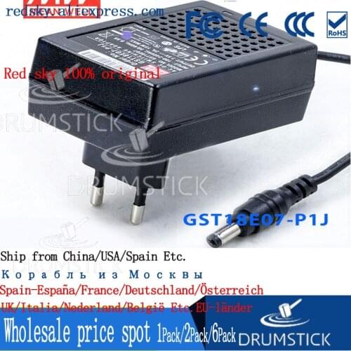Prosperity MEAN WELL GST18E07-P1J 7.5V 2A meanwell GST18E 7.5V 15W AC-DC High Reliability Industrial Adaptor