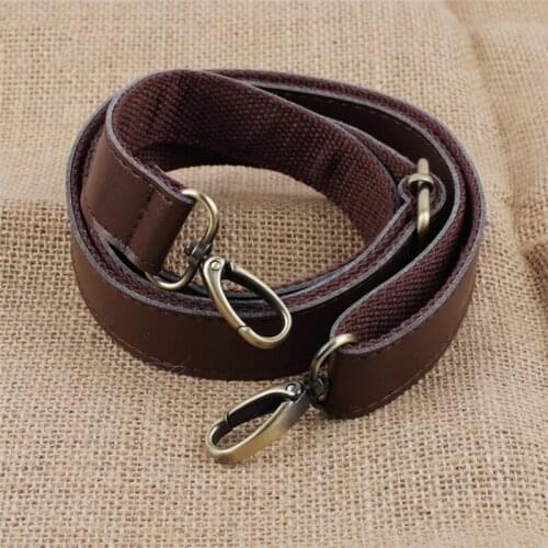 Adjustable PU Leather Purse Handbag Shoulder Strap Replacement with Metal Swivel Hooks Bag Accessories