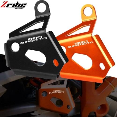 Motorcycle Rear Brake Reservoir Pump Protector Guards Heel Protective Cover Right FOR 990 SUPERMOTO/R SMT ADVENTURE 2008-2012