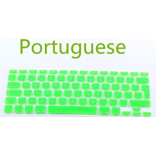 Portugal Portuguese Silicone Keyboard Cover skin sticker Protection film for Mac Macbook Air Pro Retina 13 15 17 inch