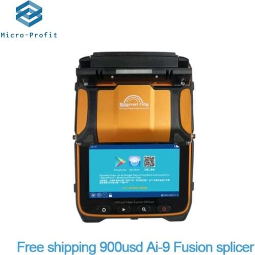 AI-8C AI-9 Signal Fire Multi-language Optical Fiber Fusion Splicer FTTH Fiber Splicing Machine With Optical Power Meter VFL