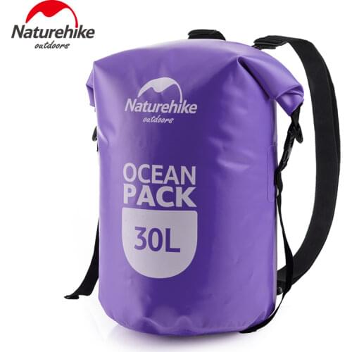 Naturehike 20L 30L Barrel-Shaped Tarp Trekking Drifting Seal Rafting Bag Double Straps Ocean Pack Waterproof Bag Dry Bag Outdoor