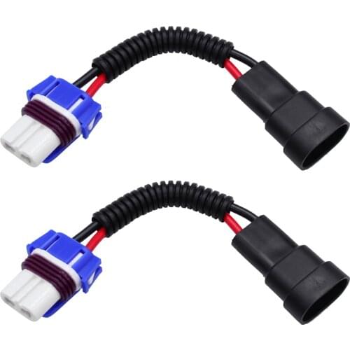 YUNPICAR 9005 HB3 To 9006 HB4 Socket Pigtail Wiring Harness Wire Connector For Headlights or Fog Lights 2PCS
