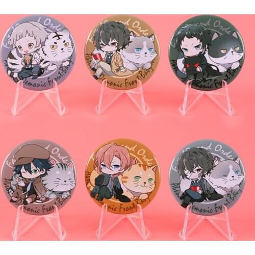 1pcs Anime Bungo Stray Dogs Cosplay Badge Atsushi Brooch Pin Dazai Osamu Collection Badge For Backpack Clothes